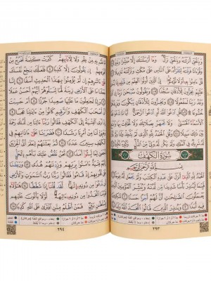 مصحف التجويد – حفص عن عاصم  تجليد فني قياس 17×24 سم مع فهرس المواضيع وتفسير الكلمات